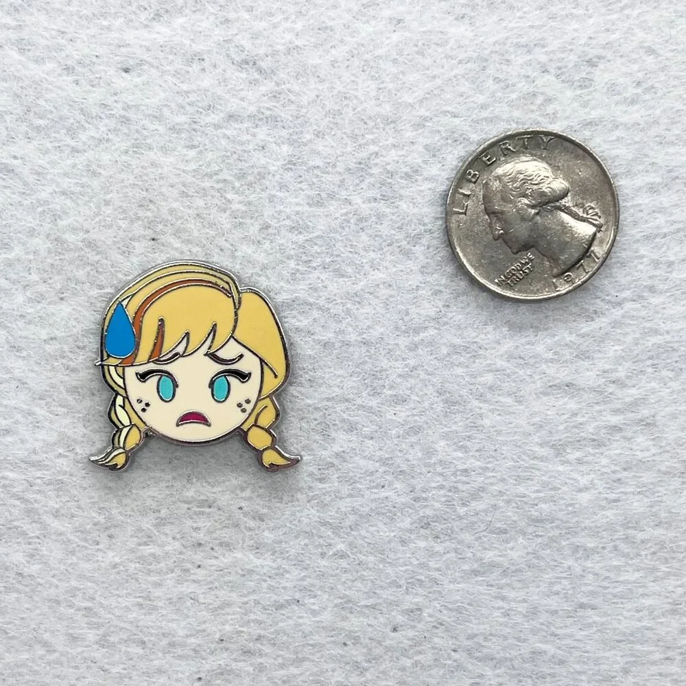 🔮 5/$25 Disney Frozen Anna Nervous Emoji Pin‎